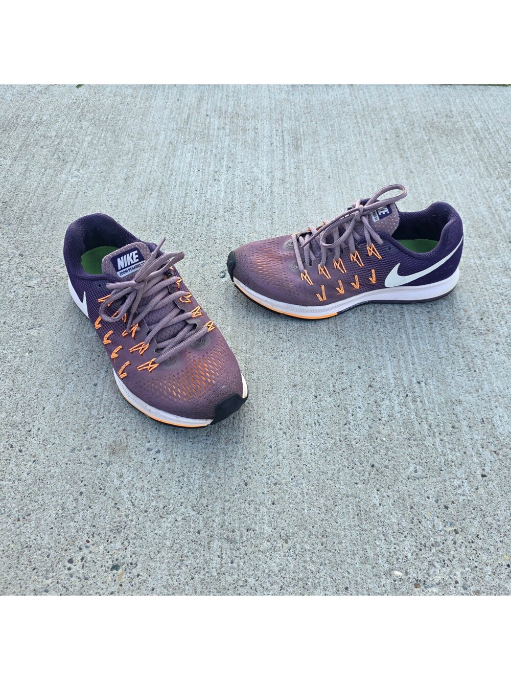 Nike Zoom Pegasus 33 ‘Purple Smoke’ running sneakers sz 8 US